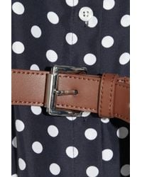 MICHAEL Michael Kors Blue Polka-dot Silk Dress