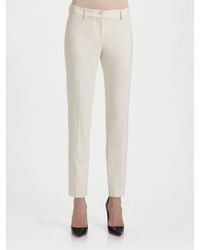 Michael Kors | White Samantha Wool Serge Skinny Pants | Lyst