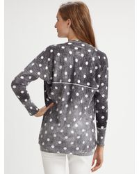 MICHAEL Michael Kors | Gray Inside-out Polka Dot Sweater | Lyst