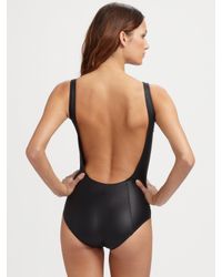 Lisa Marie Fernandez | Black Jasmine One-Piece Swimsuit | Lyst