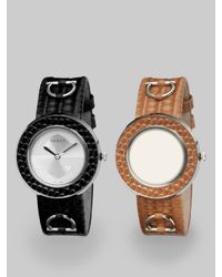 Gucci | Multicolor U-play Interchangeable Lizard Watch | Lyst