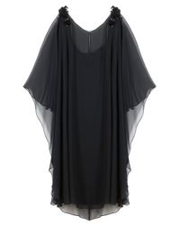 Notte by Marchesa | Black Embellished Shoulder Kaftan Dress | Lyst