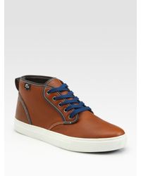 Lacoste | Brown Mid-top Sneaker for Men | Lyst