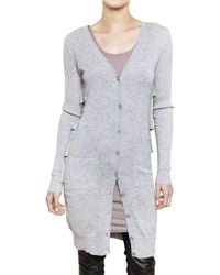 Preen By Thornton Bregazzi | Gray Tiered Back Cardigan Sweater | Lyst