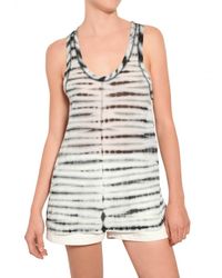 Proenza Schouler | Black Tie Dye Cotton Jersey Tank Top | Lyst