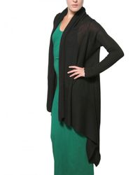 Silent - Damir Doma | Black Linen Wrap Cardigan Sweatshirt | Lyst