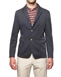 Band of Outsiders | Blue Cotton Gabardine Jacket for Men | Lyst