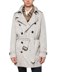 Burberry Brit | Natural Nylon Double Breasted Pack Away Trench C for Men | Lyst