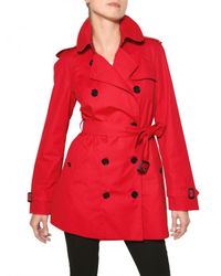 Burberry | Red Mottram Cotton Gabardine Trench Coat | Lyst