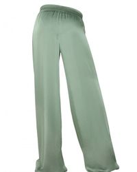 Chloé | Green Satin Matt Parachute Trousers | Lyst