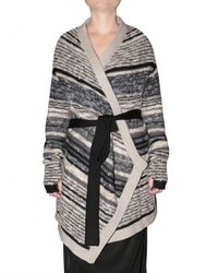 Dagmar | Gray Heavy Striped Wool Knit Sweater | Lyst