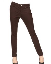 Daks | Brown Stretch Cotton Gabardine Trousers | Lyst