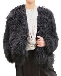 Damir Doma | Black Mongolian Fur Coat | Lyst