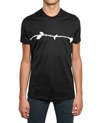 Dior Homme | Black Rose Print Jersey T-shirt for Men | Lyst