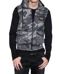 Dolce & Gabbana | Green Camouflage Nylon Vest Sport Jacket for Men | Lyst