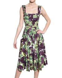 Dolce & Gabbana | Multicolor Floral Print Dress | Lyst