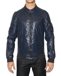Dolce & Gabbana | Blue Shiny Nylon Sport Jacket for Men | Lyst