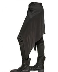 Gareth Pugh | Black Silk Chiffon and Stretch Denim Jeans for Men | Lyst