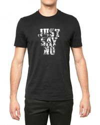 Givenchy | Black Just Say No Printed Jersey T-shirt for Men | Lyst