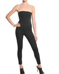 Givenchy | Black Milano Stitch Jumpsuit | Lyst