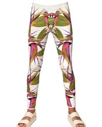 Givenchy | White Birds Of Paradise Jersey Leggings/ Trousers for Men | Lyst