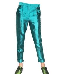Haider Ackermann | Blue Silk Shantung Trousers | Lyst