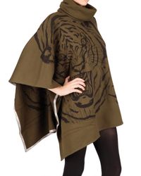 Horiyoshi III | Green Cotton Fleece Poncho Sweatshirt | Lyst
