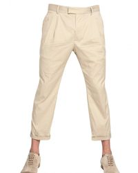 Iceberg | Natural 19cm Stretch Poplin Pence Trousers for Men | Lyst