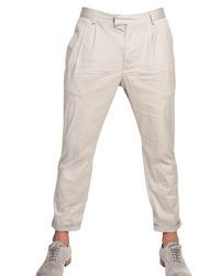 Iceberg | Gray 19cm Stretch Poplin Pence Trousers for Men | Lyst