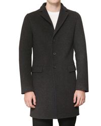 Jil Sander | Gray Pop Colour Lined Double Wool Coat for Men | Lyst
