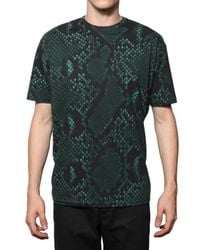 Jil Sander | Green Python Print T Shirt for Men | Lyst