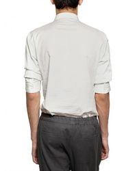 Kris Van Assche | White Gathered Sleeves Cotton Poplin Shirt for Men | Lyst