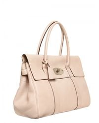 Mulberry | Natural Bayswater Glossy Leather Top Handle | Lyst