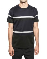 Pringle of Scotland | Blue Cotton Stripes T-shirt for Men | Lyst