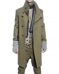 Pringle of Scotland | Green Wool Felt Coat for Men | Lyst