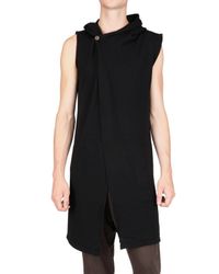 Rick Owens | Black Extra Fine Merino Wool Vest Sweater for Men | Lyst