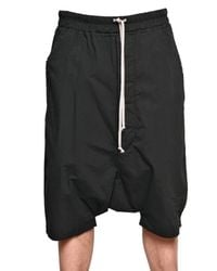 Rick Owens | Black Harem Shorts for Men | Lyst