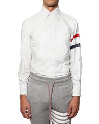 Thom Browne | White Classic Fit Oxford Cotton Shirt for Men | Lyst