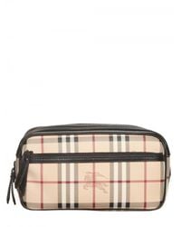 Burberry | Natural Coalburn Classic Check Toiletry Bags for Men | Lyst