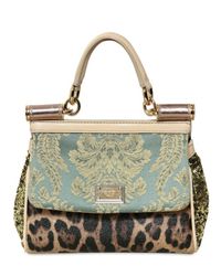Dolce & Gabbana | Green Medium 'sicily' Tote | Lyst