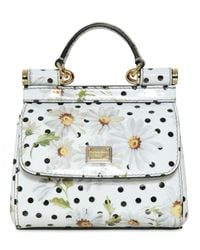 Dolce & Gabbana | White Patent Micro Miss Sicily Top Handle | Lyst