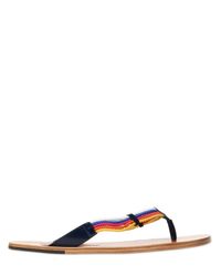 DSquared² | Brown Multicoloured Rope Calfskin Sandals for Men | Lyst