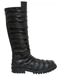 Gareth Pugh | Black Mens High Strapped Boot for Men | Lyst
