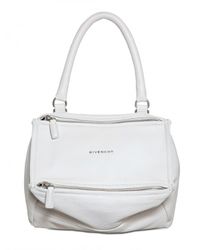 Givenchy | White Pandora Small Grained Leather Shoulder Bag | Lyst