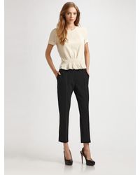 JOSEPH | Black Queen Cropped Dress Pants | Lyst