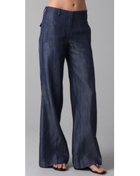 low rise wide leg jeans