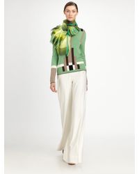 Carolina Herrera | Natural Wide Leg Pants | Lyst