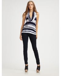 Ella Moss | Blue Marina Cowlneck Tank Top | Lyst