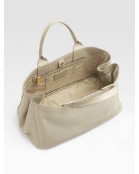 prada leather goods - Prada Vitello Daino East/west Tote Bag in Gray (grey) | Lyst prada leather goods - Prada Vitello Daino East/west Tote Bag in Gray (grey) | Lyst