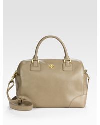 Tory Burch | Brown Robinson Satchel | Lyst